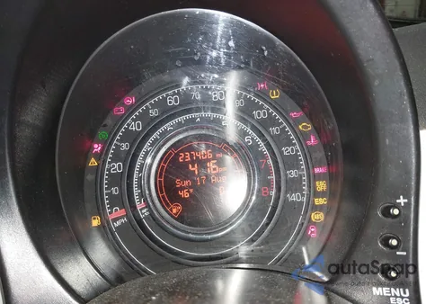 2012 Fiat 500 Lounge from USA, damaged, VIN 3C3CFFCR8CT226551